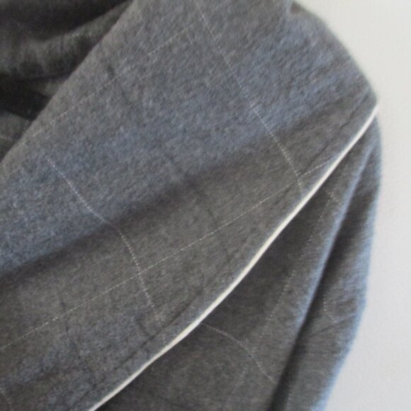 Polo Ralph Lauren Mens Cotton Robe gray stripe belt l xl - Picture 5 of 6